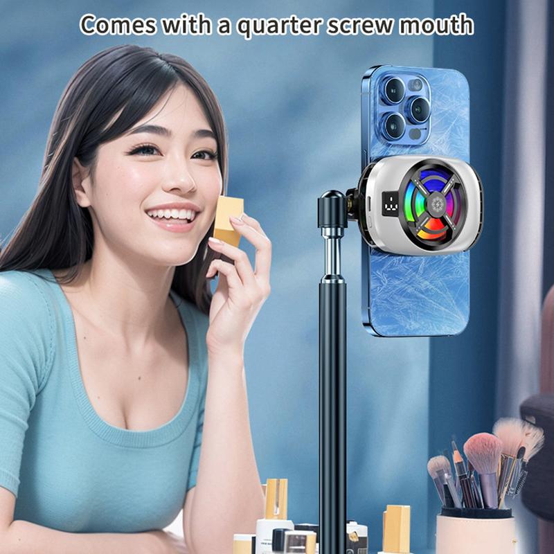 Polovodičový chladicí ventilátor na mobilní telefon Radiátor Zadní klip Pro Hry/Živé vysílání Chladič telefonu Pro Iphone Android Univerzální