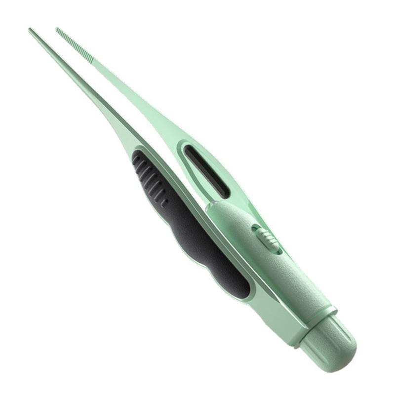 LED Ear Wax Removal Tweezers Anti-Skid Ear Pick Tool Kit with Brightness Light Ear Curette Safety Earwax Cleaning Tool