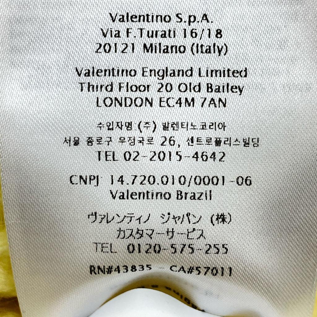 Red Valentino XR3KC12G Yellow Mohair Cable Knit Tops S yellowUsed