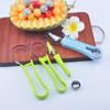Melonenausstecher-Set, 4-in-1-Obstausstecher-Formen, Wassermelonen-Obstausstecher, Obstschnitzwerkzeuge