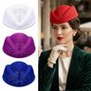 Plain Base Flight Attendant Hat Opera Headpiece Millinery Base Hat  Party Occasion