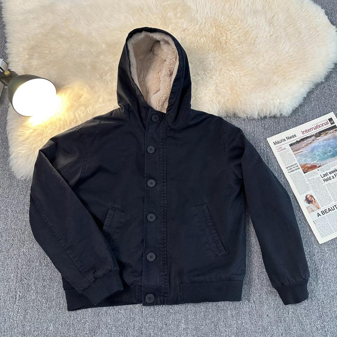 Men s Versatile Washed Cotton Jacket: Trendy Japanese Harajuku Style XXL