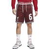 Nike X LeBron X Liverpool Collaboration Logo Embroidered Lace-Up Striped Mid-Rise Basketball Shorts Men Shorts DX0145-652
