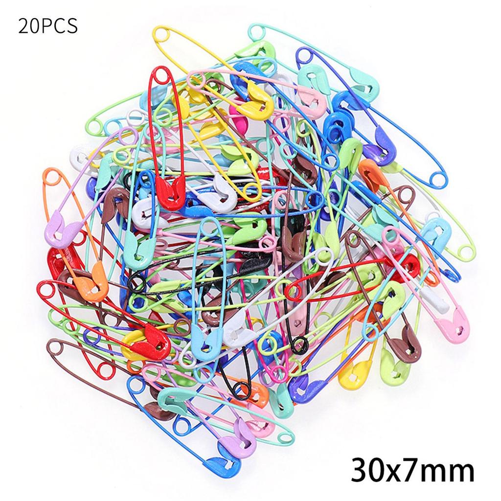 Colorful Metal Safety Pins for Jewelry and Clothing