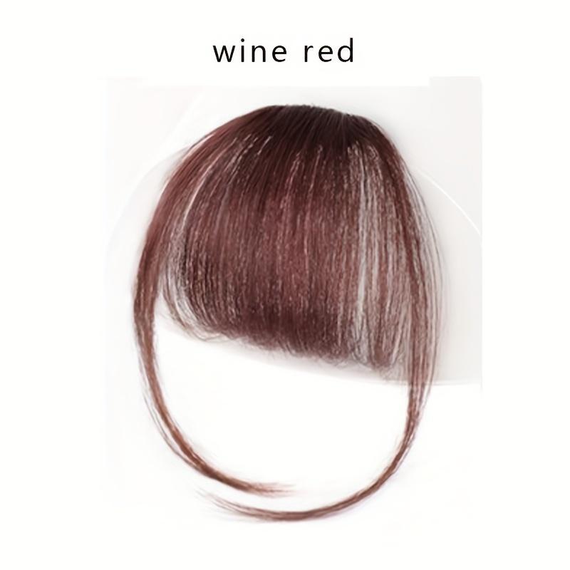 MISSQUEEN Synthetic Hair One Piece Straight Clip In Hair Extensions Flat Air Fringe Front Bangs With Costume Hair Bangs Hair Accessories