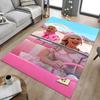1pc Barbie Pink Carpet, for Home & Office Decor, Desk Chair Carpet, Festive GiftL1415