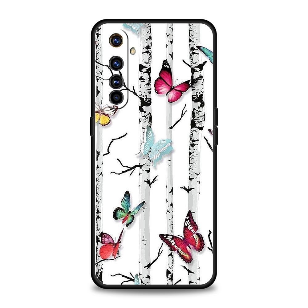 Butterfly Design Soft TPU For Realme 13 12 11 10 9 Pro Plus GT3 GT2 C21 C25 C35 C53 C55 C67 Pro 5G Phone Case Cover Fundas Capas