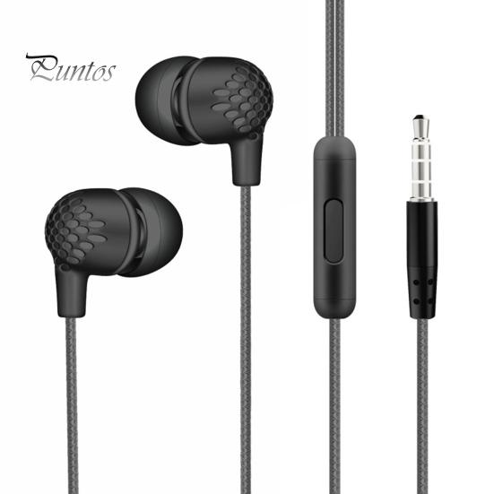Running Headphone Wired Earphone Fevers Sound Quality HD-compatible Calling Wire Control 3.5mm Stereo Sports In-Ear Gaming Earbud for iPhone