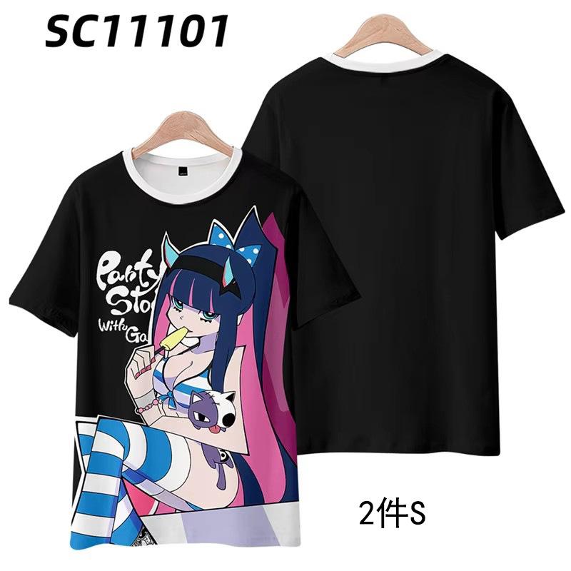 Summer New Women's GawrGura Hollywood Clothes Anime Surrounding 3D Short Sleeve T-shirt