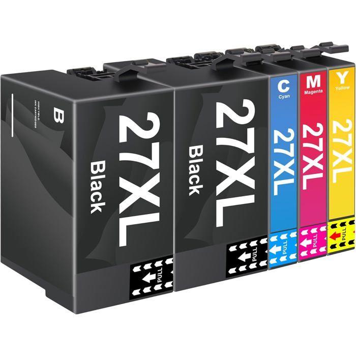 Cartouches d'Encre - ZIG-ZAG TERRITOIRES - 27XL - Compatible Epson - Multipack 4 - Couleurs Vives