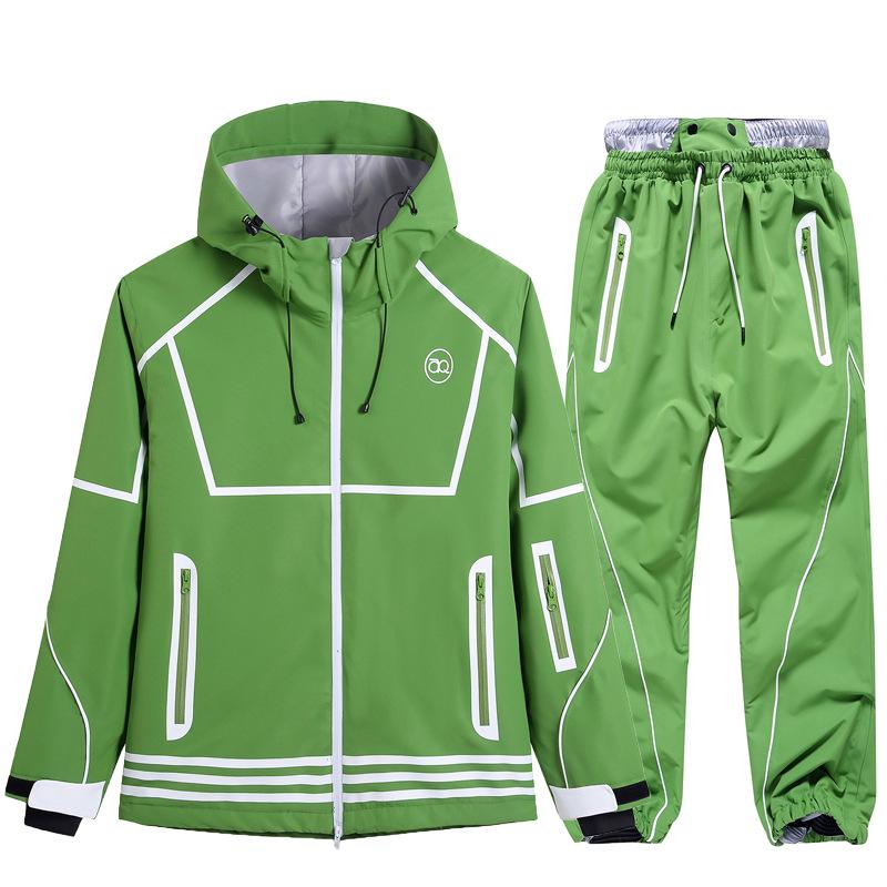 Winter Ski Suit Set: Waterproof, Windproof, Thickened Snowboard Outfit for Men & Women