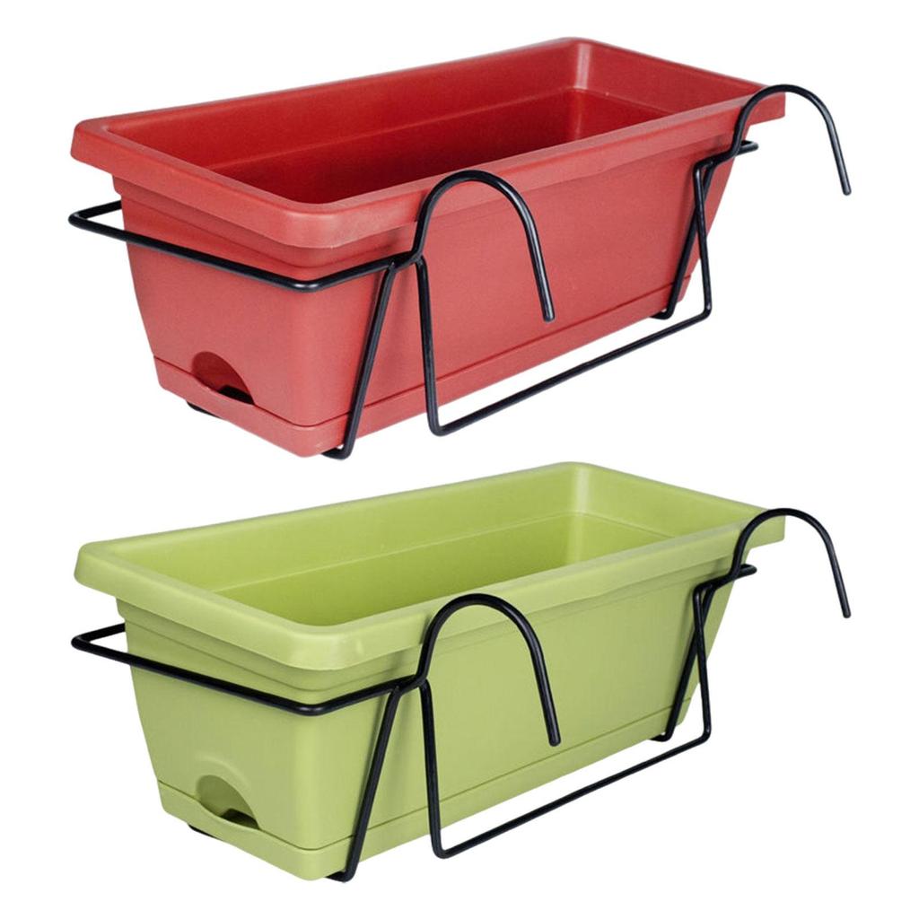 Balcony Railing Planter Plant Pot Plant Basket for Patio Porch Farmhouse