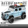 1/24 Scale Diecast Mercedes-Benz G550 4X4 Modified Version Off-road Car Sound and Light Pull Back Children's Toys Collection Gift Box