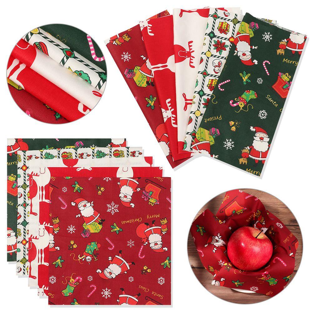 Printing Patchwork Crafts Christmas Series Printed DIY Cloth Cotton Fabric Sewing Making Materials