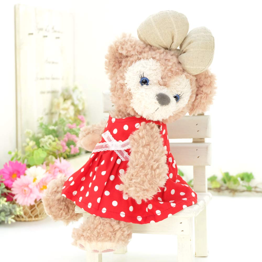 

Cushu Cush Pouch Size Duffy Shellie May Plush Dress Up Costume Red Polka Dot Dress Single Item 059P