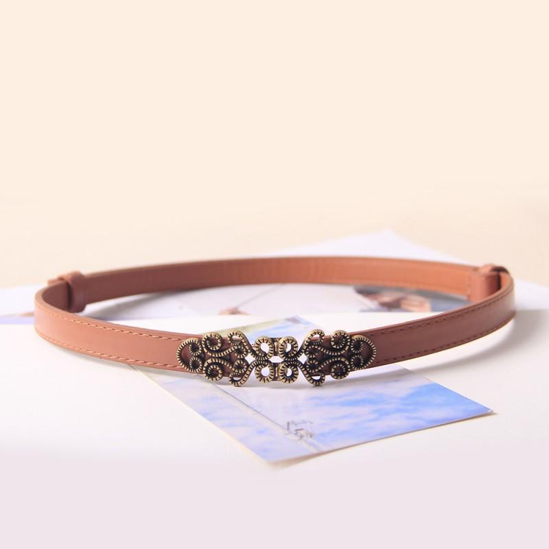 Womens Slim Adjustable Waist Belt With Alloy Buckle Sweater Dress Casual Office Wear