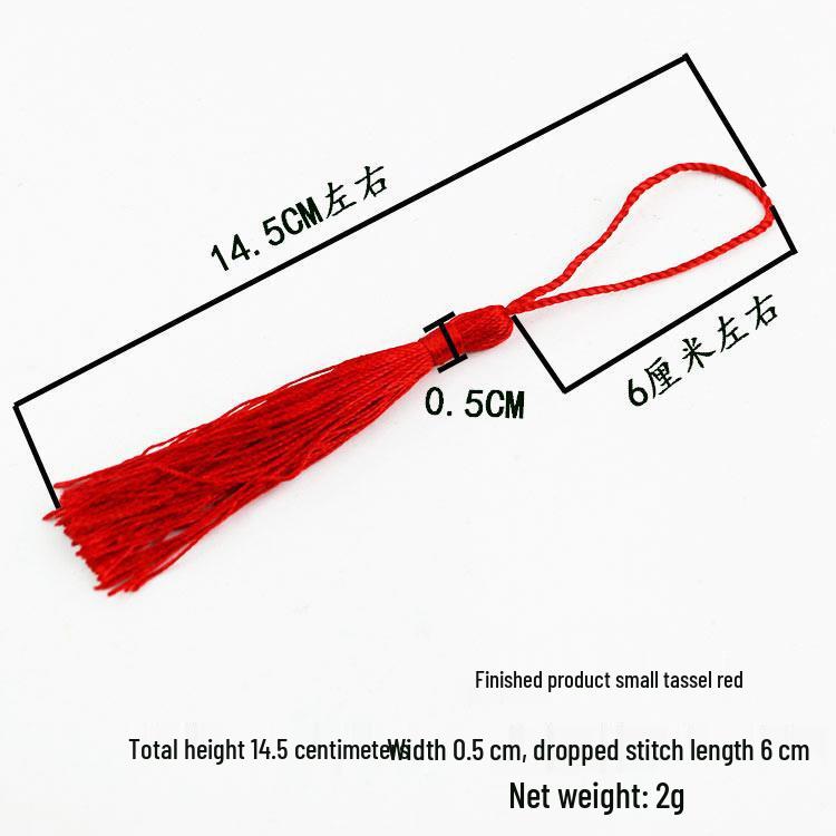 Small Unfinished Chinese Knot with Tassel and Butterfly Pendant – Handcrafted Decorative Knot