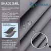 Shade Sun Sail Curved Commercial Outdoor Shade Cover Rectangle Triangle Heavy Duty Waterproof for Backyard Patio Garden Deck
