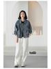 Plus Size Denim Jacket for Women: Casual Loose-Fit Slimming Retro Long Sleeve Top