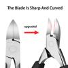 Pedicure Tool for Thick & Ingrown Nails Toenail Clippers Kits Stainless Steel Super Sharp Curved Blade Grooming Nail Tool