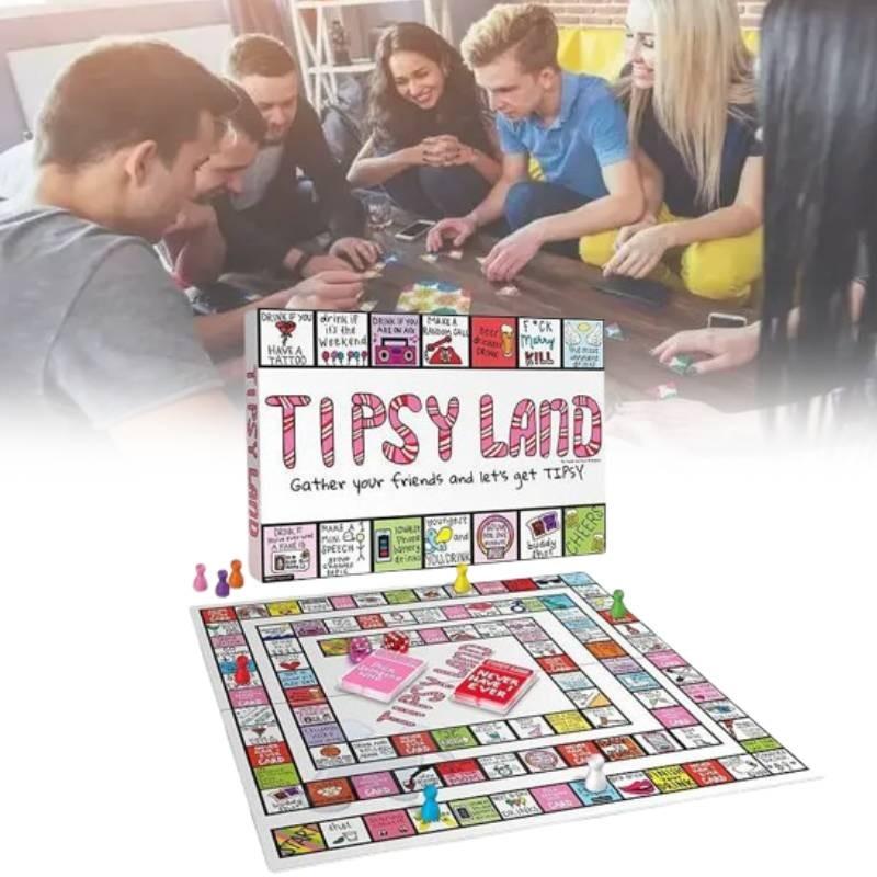 Tipsy Land Party Board Game Exciting Fun Game For Friends And Entertaining Gatherings