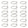 3-20Pcs 25mm Metal Loose Leaf Binder 3 Rings Binding Clip Notebook Binder Ring Clips Album Circle Clips School Office Supplies