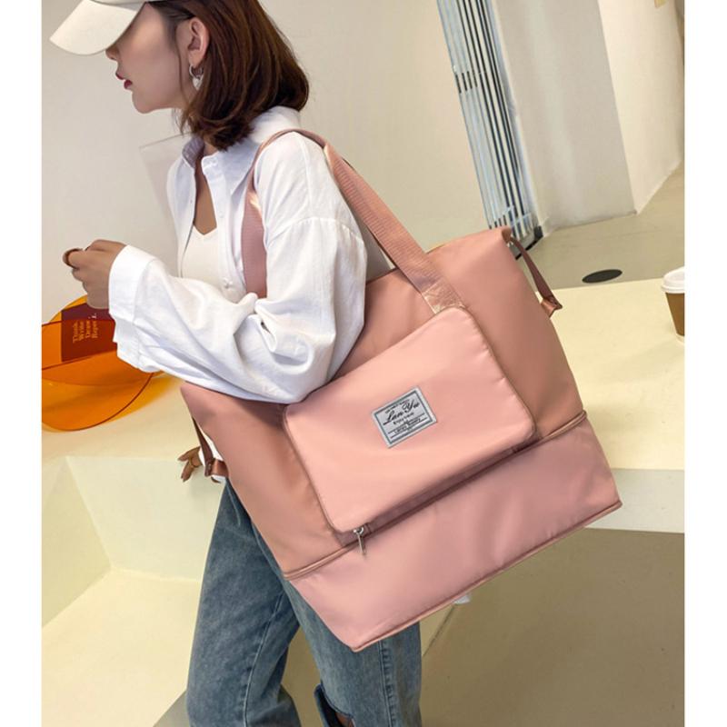Folding Travel Bag for Men and Women Short Distance Portable Expansion Travel Luggage Bag Waiting for Parturition Storage Bag Fitness Yoga Bag