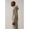 FOG Essentials 2022SS Schwarzer Kapuzenpullover mit Schriftzug-Flockdesign