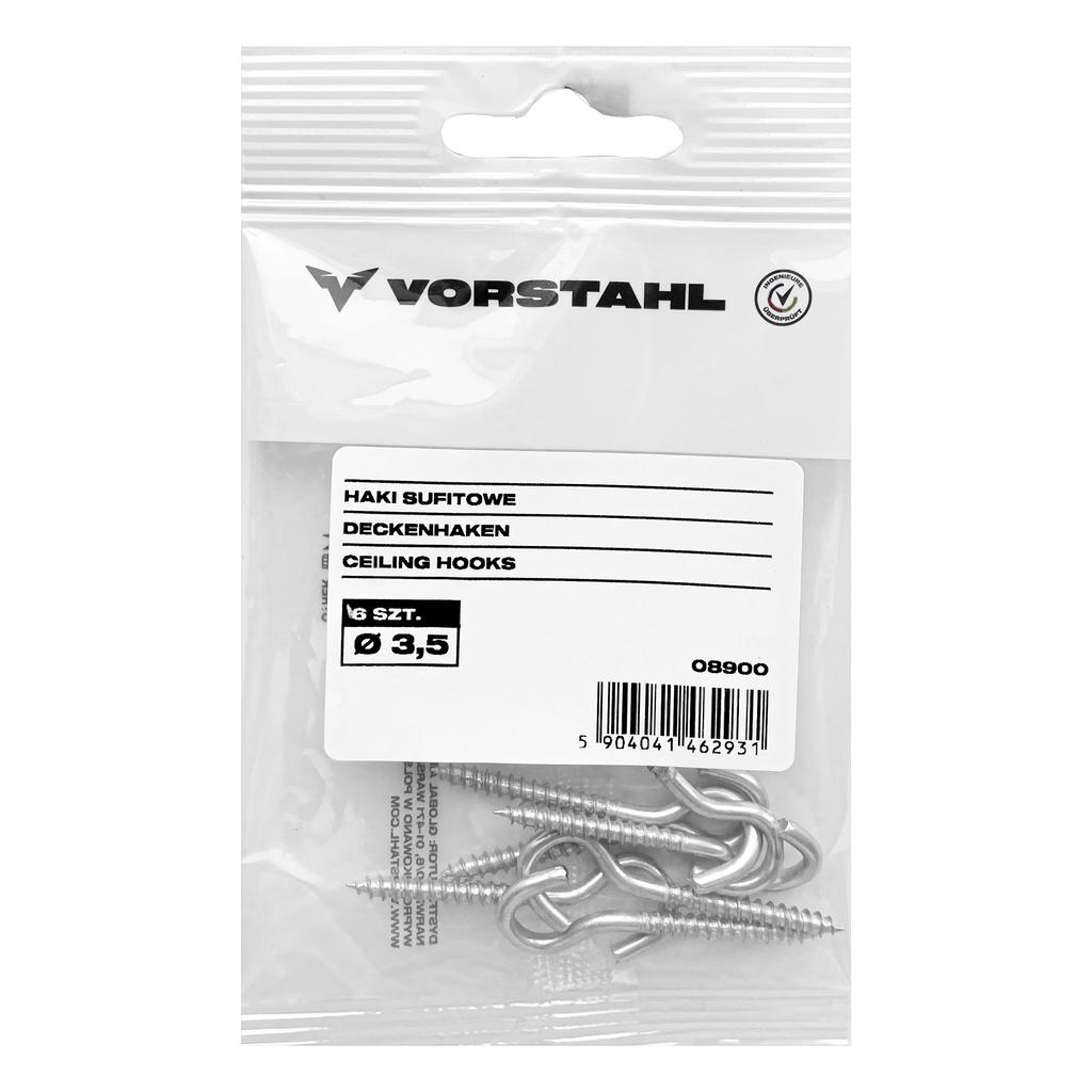 WOOD SCREW Hanger Hook Ceiling Hook >> 4pcs 5x76mm << Vorstahl