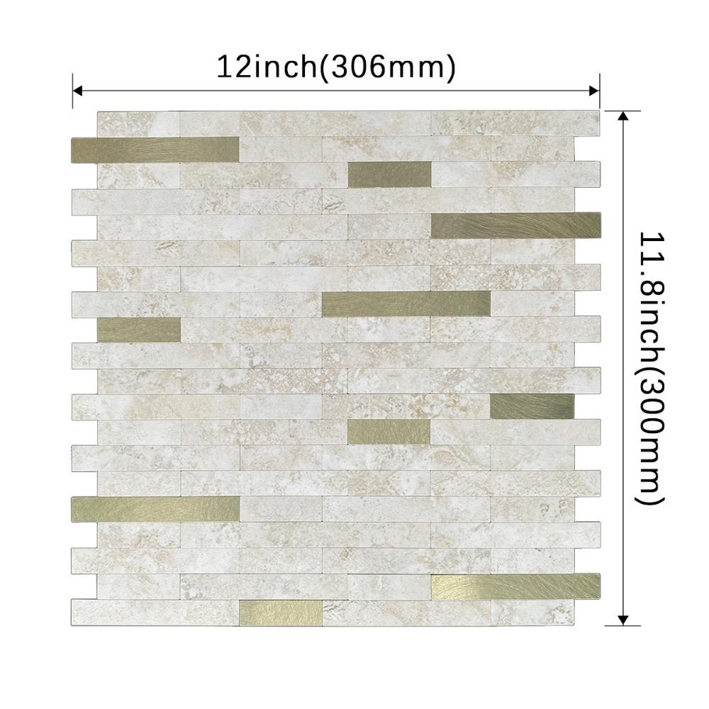 Waterproof 3d Tiles PVC Wall Panels New Marble Tile  For Bedroom Living Room