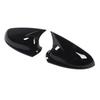 Pair of Glossy Black Rearview Mirror Cover Cap Enhance Vehicle Appearance Replacement for Vauxhall