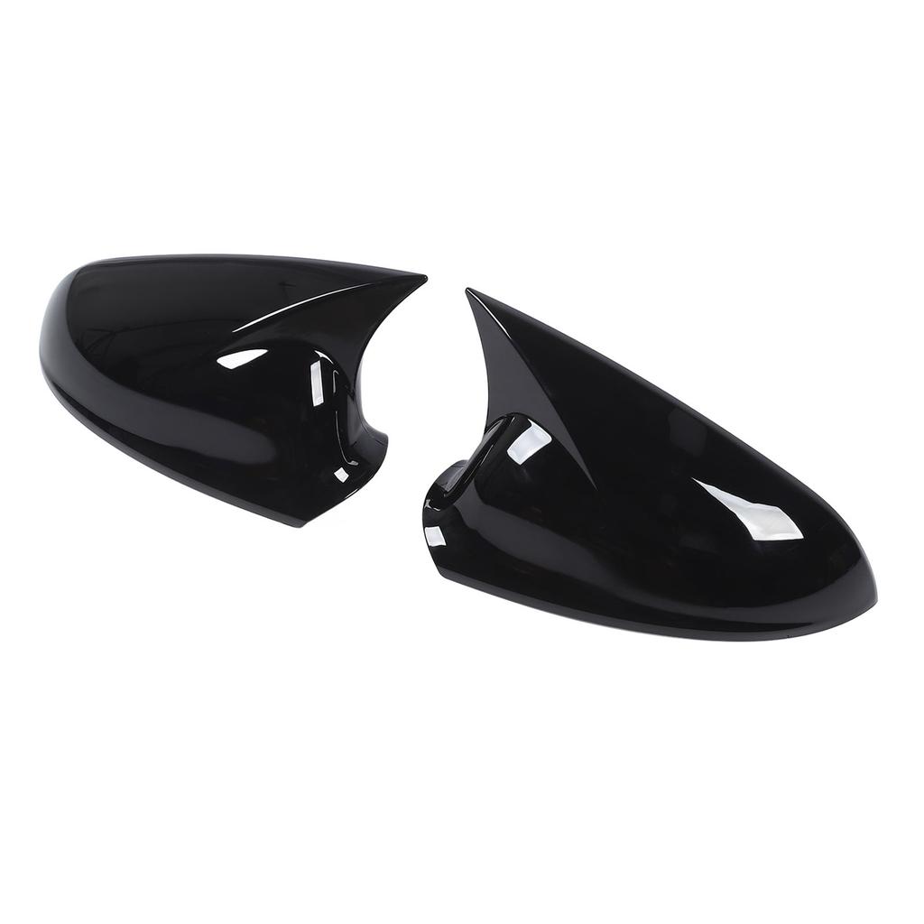 Pair of Glossy Black Rearview Mirror Cover Cap Enhance Vehicle Appearance Replacement for Vauxhall