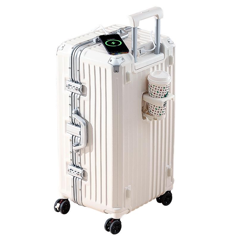 Anti-Fall Aluminum Frame Luggage Trolley with Large Capacity & Combo Lock