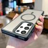 Double Color Frosted Magnetic Wireless Charging Case For Samsung Galaxy S25 S24 Ultra S23 Plus S22 Anti Slip Matte Magsafe Cover