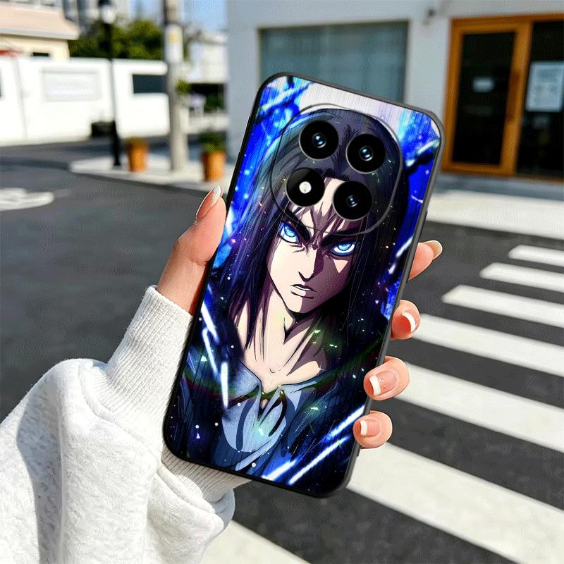 A-Attack On T-Titan Eren Yeager Soft Phone Case for Xiaomi Redmi Note 12 13 14 15 Pro Plus 11 12S 11S 11T 10 4G Black Cover Back