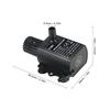 Decdeal Ultra-Quiet Mini Dc12V 6W Brushless Water Pump With 5.5*2.1Mm Female Waterproof Submersible Fountain Aquarium Circulatin