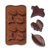 1Pcs Silicone Chocolate Mold Love Shell Star Lollipop Leaves Small Dinosaur Elliptical Robot Silicone Cake Mold Baking Equipment