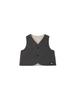 North Vest B Quilting Vest Graphite Grey 90 [The Face]