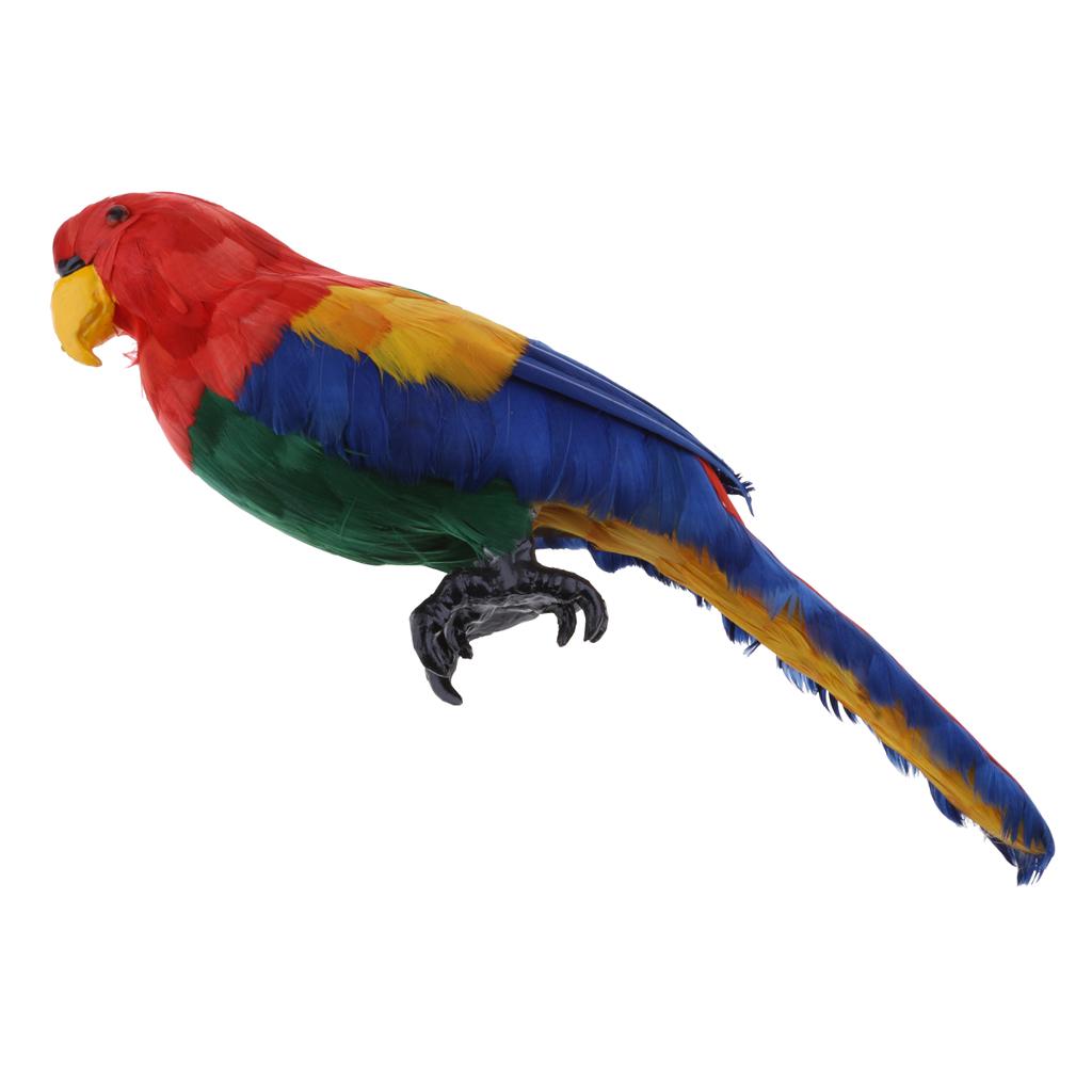 Buy Realistic Parrot Artificial Feather Bird Animal Ornament Garden