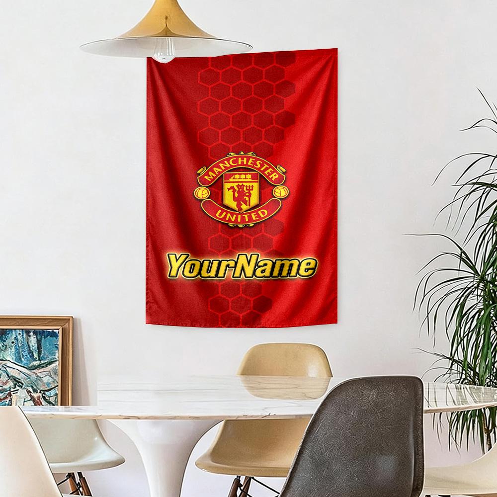 Manchester Custom Your Name Wall Decor Tapestry Art For Pet Memorial Birthdaywedding Party Backdrop Family Gift