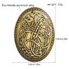 Scandinavian Shield Brooch Scandinavian Wolf Lapel Pin Metal Brooches for Women Suit
