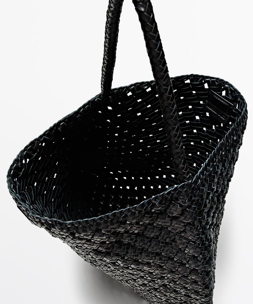 Massimo Dutti Napa Leather Weaving Bag