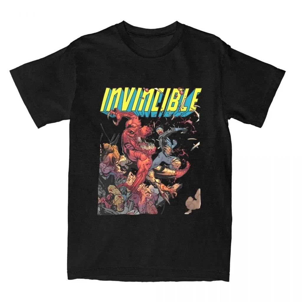 New 2026 Invincible Tee Cartoon Series Cotton Graphic Print Unisex Invincible Highend Luxury Unisex Style Both of Unisex and Unisex