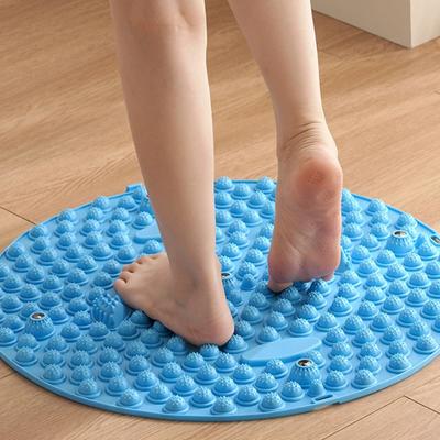 Circular Finger Press Board Adult Foot Massage Pad Household Toe Pressure Board Ultra Soft Silicone Slow Run Feet Mat