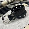 Womens 2.6cm Wide Denim Waist Belt Premium Quality Wear Resistant Long Lasting Pin Buckle Belt for Daily Wear