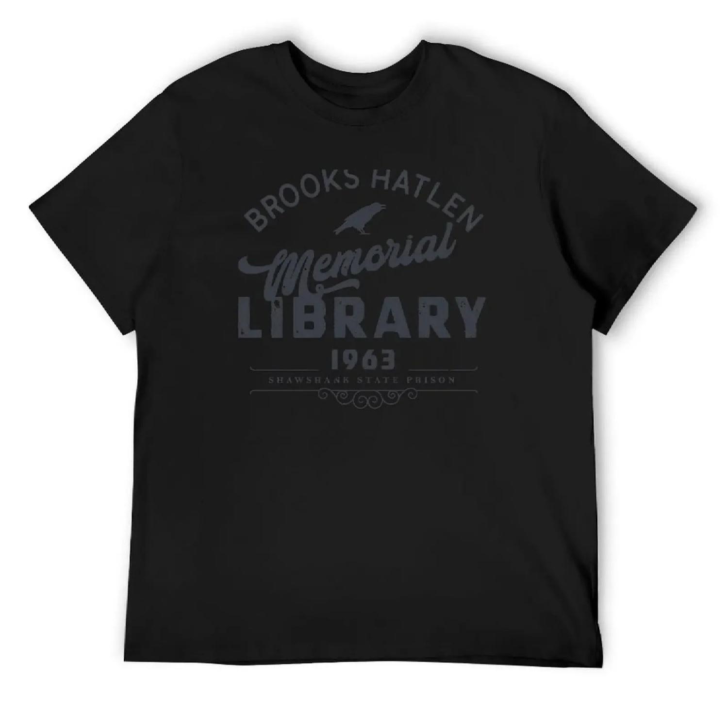 Brooks Hatlen Memorial Library - Shawshank State Prison T-Shirt affliction shirts vintage graphic tee mens fashion S