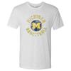 Michigan Wolverines Basketball Distress Triblend T-Shirt - Heather White