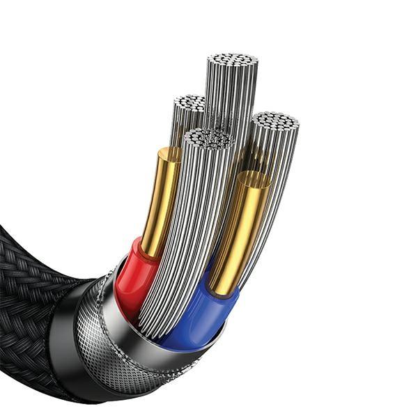 Kabel 6w1 USB-C/USB/Micro-USB/Lightning USAMS 1,2m 100W Power Delivery Fioletowy