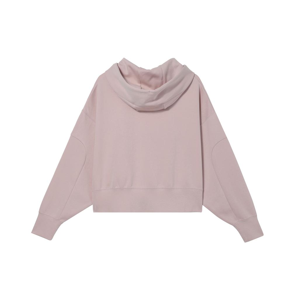 Nike Solid Color Hoodie With Brand Logo Print And Reflective Detail Women Sweatshirt Oxford-Pink DR4974-601