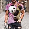 3D Printed Cute Panda Animals T Shirt Men's Funny Pattern